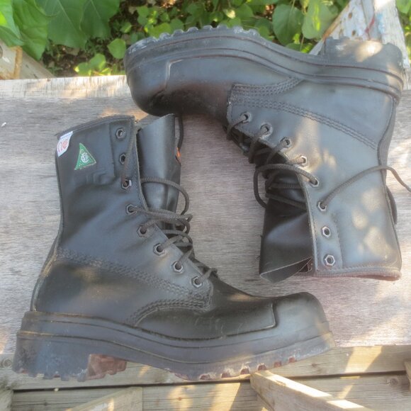 STC CSA Black Steel Toed Safety Toe Leather Work Boots - Size 7 3E Men's. - Picture 12 of 16